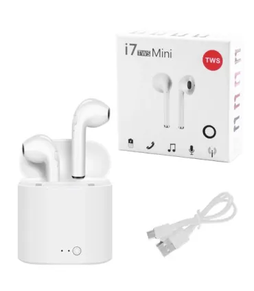 Білі Bluetooth бездротові навушники i7 TWS mini з кейсом оптом, Cope , 3,30 $