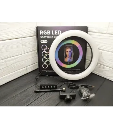Цветная кольцевая лампа 26 см RGB MJ-26 оптом, TV Shop , 7,80 $