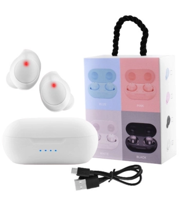 Бездротові навушники крапельки Touch Two TWS-08 із боксом білі оптом, Cope , 8,50 $