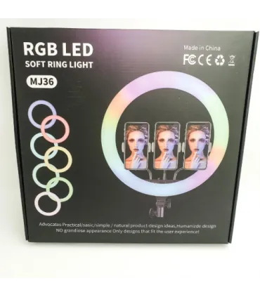 Цветная кольцевая лампа с пультом 36 см LED RGB MJ-36 оптом, TV Shop , 16,00 $