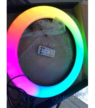 Цветная кольцевая LED селфи лампа 38 см RGB MJ-38 оптом, TV Shop , 21,00 $