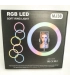 Кольорова кільцева LED селфі лампа 38 см RGB MJ-38 оптом, TV Shop , 21,00 $