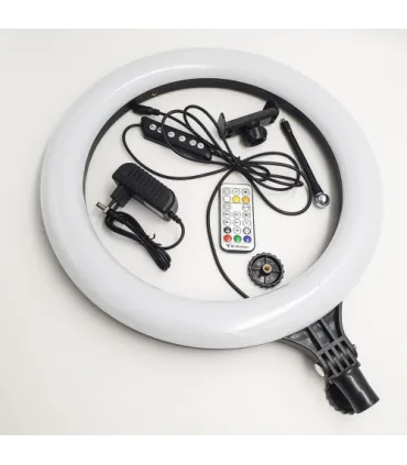Цветная кольцевая LED селфи лампа 38 см RGB MJ-38 оптом, TV Shop , 21,00 $