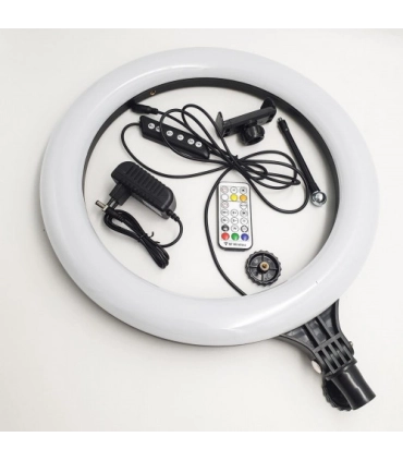Кольорова кільцева LED селфі лампа 38 см RGB MJ-38 оптом, TV Shop , 21,00 $