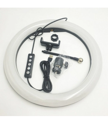 Кольорова кільцева LED селфі лампа 38 см RGB MJ-38 оптом, TV Shop , 21,00 $