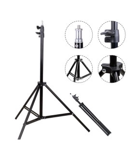 Штатив тринога, трипод STANDART без упаковки 215 см TEFENG з лампою 2215-9 оптом, TV Shop , 5,50 $
