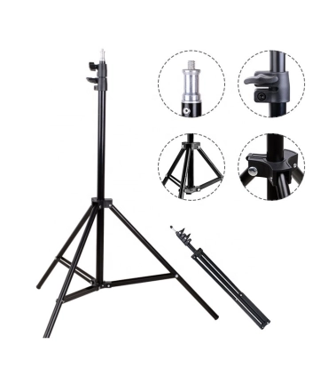 Штатив тренога, трипод STANDART без упаковки 215 см TEFENG с лампой 2215-9 оптом, TV Shop , 5,50 $