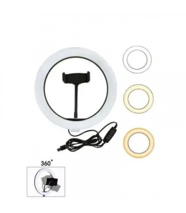 Селфи кольцевая LED лампа 30 см с держателем для телефона S31 оптом, TV Shop , 8,50 $