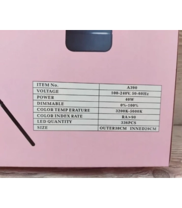 Большая кольцевая лампа LED 38 см с пультом A390 оптом, TV Shop , 23,00 $