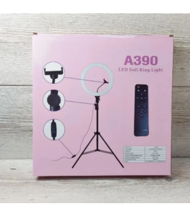 Большая кольцевая лампа LED 38 см с пультом A390 оптом, TV Shop , 23,00 $