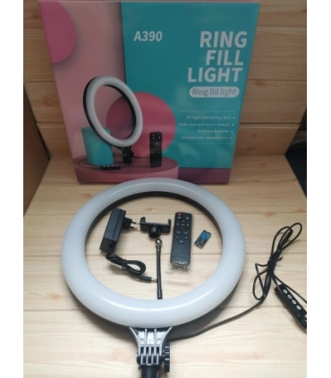 Большая кольцевая лампа LED 38 см с пультом A390 оптом, TV Shop , 23,00 $