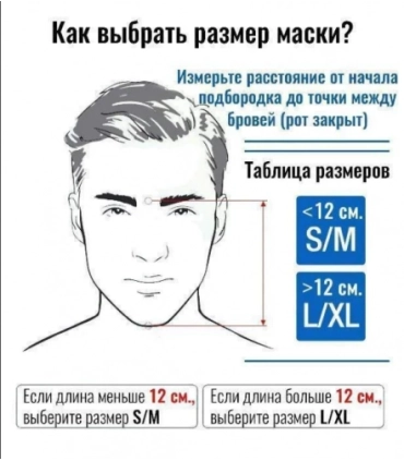 Маска для подводного плавания, снорклинга зеленая S/M EasyBreath оптом, Cope , 10,00 $