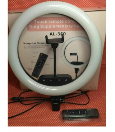 Сенсорна кільцева ламп LED 36 см AL-360 з пультом дистанційного керування купити