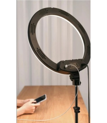 Профессиональная кольцевая лампа LED 45 см K18-450CW купить