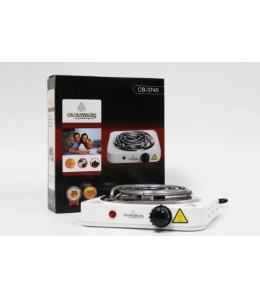 Електрична плита спіральна 1000W Crownberg CB-3740 оптом, Crownberg , 5,50 $