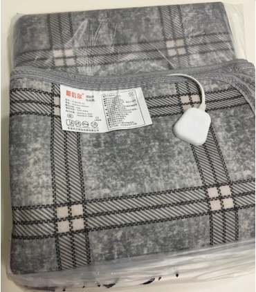 Электропростыни 150 см × 180 см серые Клетчатые с сумкой оптом, UKC , 15,70 $
