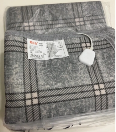 Электропростыни 150 см × 180 см серые Клетчатые с сумкой оптом, UKC , 15,70 $