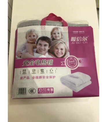 Електропростирадла 150 см × 180 см сірі Клітчасті із сумкою оптом, UKC , 15,70 $