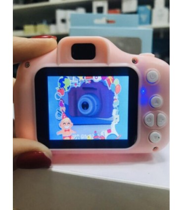 Детские фотоаппараты Smart Kids Camera X2 розовый с ремешком