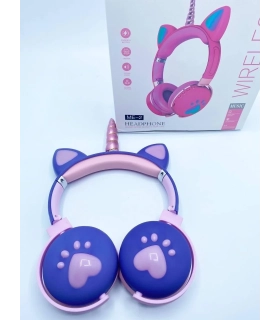 Дитячі бездротові навушники Єдиноріг Unicorn ME-2 фіолетові оптом, TV Shop , 9,20 $
