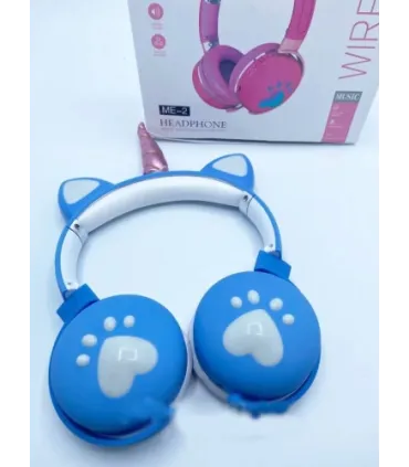 Детские беспроводные наушники Единорог Unicorn ME-2 синие оптом, TV Shop , 9,20 $