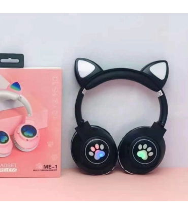 Дитячі бездротові навушники, що світиться, вушка котика ME-1 оптом, TV Shop , 9,60 $