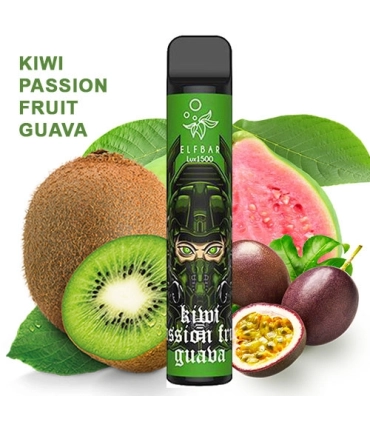 Одноразові електронні сигарети Elf Bar Lux 1500 Ківі Маракуя Гуава оптом, Elf Bar , 3,20 $