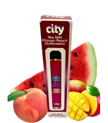 Одноразки CITY HIGH WAY 1600 Нью-Дели Манго Персик Арбуз оптом, CITY , 4,80 $