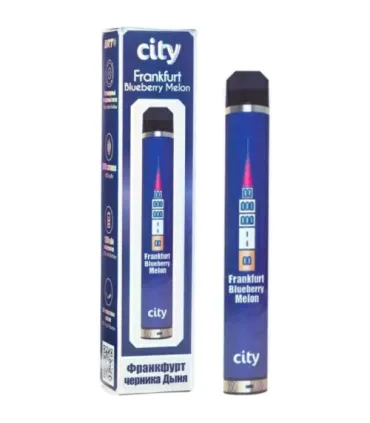 Одноразки CITY HIGH WAY 1600 Франкфурт Чорниця Диня оптом, CITY , 4,80 $