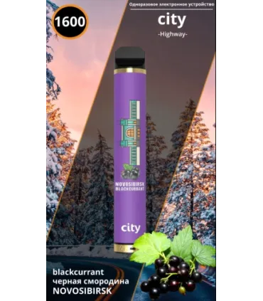 Одноразки CITY HIGH WAY 1600 Виноград Чорна Смородина оптом, CITY , 4,80 $