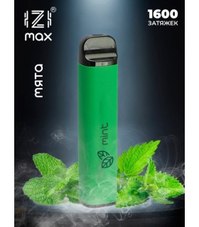 Одноразовые электронные сигареты IZI MAX 1600 тяг Мята купить