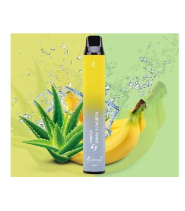 Одноразові сигарети Vidge 2in1 2000 puffs Мамба + Банан з льодом оптом, Vidge , 5,40 $