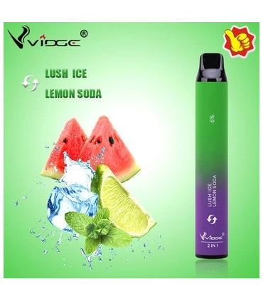 Одноразові сигарети Vidge 2in1 2000 puffs Кавун з льодом + Лимонад оптом, Vidge , 5,40 $
