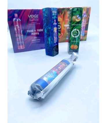 Одноразки, що світяться перезаряджаються Vidge switch 2in1 3200 puff Манго + Кавун оптом, Vidge , 7,60 $