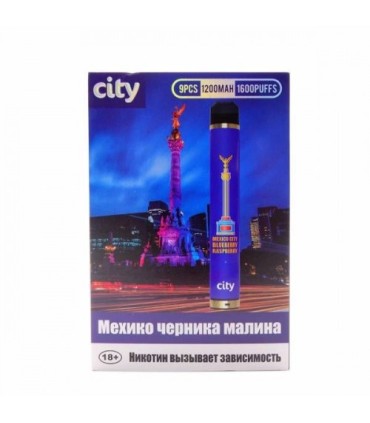 Одноразки CITY HIGH WAY 1600 Мехико Черника Малина купить оптом