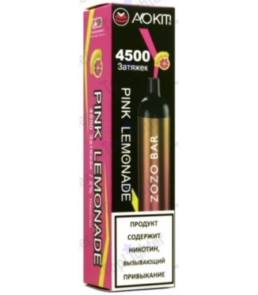 Одноразки, що перезаряджаються AoKit Zozo Bar 4500 Puffs Рожевий лимонад оптом, AoKit , 8,10 $