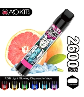 Одноразові сигарети, що світяться AoKit Lux 2600 Puffs Рожевий лимонад оптом, AoKit , 6,10 $