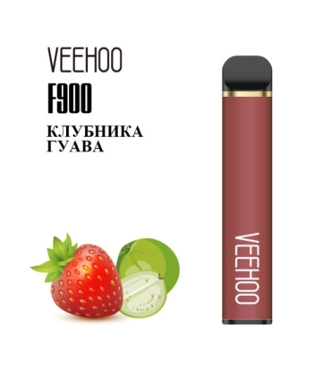 Одноразові сигарети F900 Veehoo 1200 тяг Полуниця Гуава оптом, Veehoo , 3,50 $