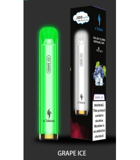 Електронна сигарета, що світиться eTaboo RGB 1200 puffs Виноград