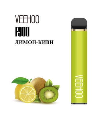 Одноразовые сигареты F900 Veehoo 1200 тяг Лимон Киви оптом, Veehoo , 3,50 $