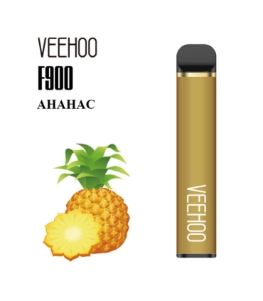 Одноразові сигарети F900 Veehoo 1200 тяг Ананас оптом, Veehoo , 3,50 $