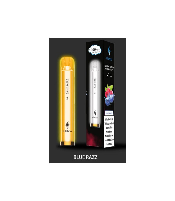 Светящаяся электронная сигарета eTaboo RGB 1200 puffs Голубой