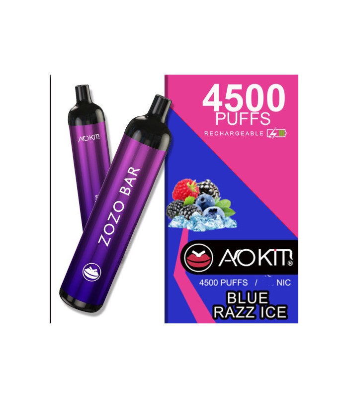 Одноразки, що перезаряджаються AoKit Zozo Bar 4500 Puffs Блакитний