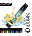 Светящийся одноразовые сигареты AoKit Lux 2600 Puffs Банан со льдом