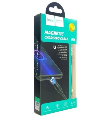 Кабель USB Type-C Hoco U76 Type-C 1.2m магнітні 120 sm оптом, Hoco , 2,70 $