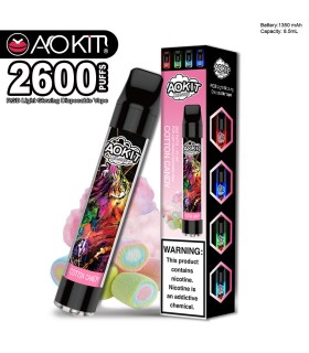 Светящийся одноразовые сигареты AoKit Lux 2600 Puffs Сладкая