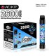 Светящийся одноразовые сигареты AoKit Lux 2600 Puffs Черника со
