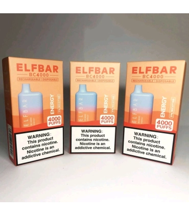 Одноразові цигарки, що перезаряджаються, Elf bar BC4000 Енергетик оптом, Elf Bar Original , 8,70 $