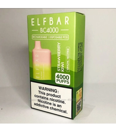 Одноразові цигарки, що перезаряджаються, Elf bar BC4000 Зелене Яблуко оптом, Elf Bar Original , 8,70 $