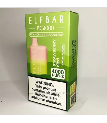 Одноразові цигарки, що перезаряджаються, Elf bar BC4000 Зелене Яблуко оптом, Elf Bar Original , 8,70 $